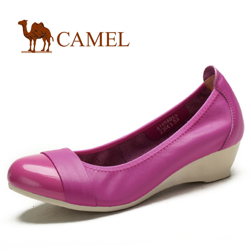 【2012春款】camel 骆驼 新款 女鞋 时尚绚丽休闲鞋 坡跟单鞋