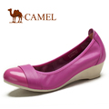 2012春款 camel 骆驼 新款 女鞋 时尚绚丽休闲鞋 坡跟单鞋