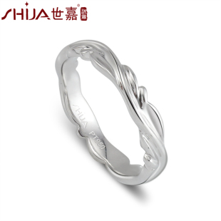  铂金协会认证 世嘉Pt950铂金对戒 结婚戒指 月桂树之恋 独家正品