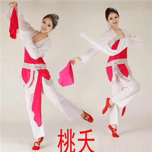 孔雀公主|桃夭舞蹈服装水袖演出服饰古典舞蹈服桃李杯比赛带手绢