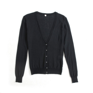 Tao in  thin  of skin cool shade prevent bask in classic joker export Japanese female v-neck cardigan sweater