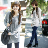 2011冬款贝蕾地 女童中领 <em>圆领毛衣</em> 全棉线衣 