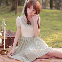 2012新款女装裙碎花裙日系甜美连衣裙子夏季蕾丝连衣裙雪纺裙预售