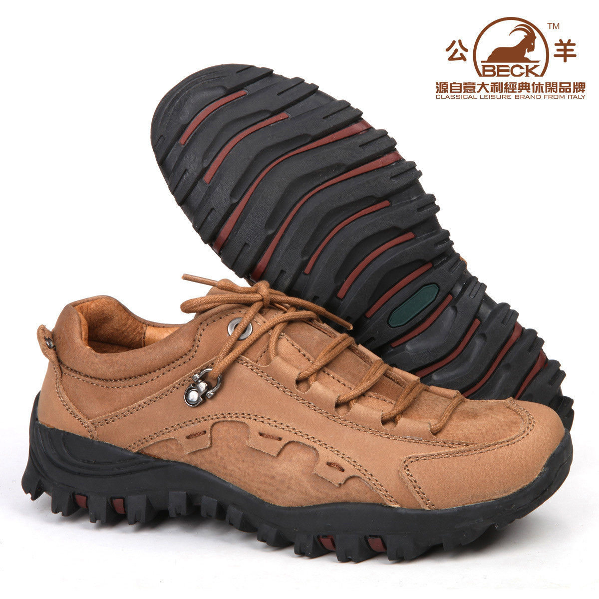 BECK公羊手工皮鞋2011秋冬款户外徒步休闲登山鞋真皮男鞋H2759