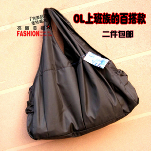  包包新款韩版潮女OL休闲大容量A4文档包简约女士单肩包618