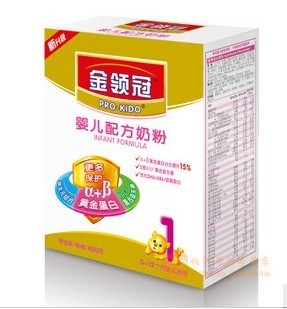  整箱京津冀包邮 伊利奶粉金领冠1段婴儿配方奶粉400g 积分日期新
