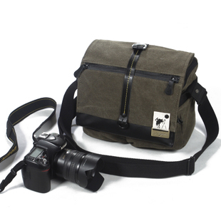  南极猎人尼康D800佳能600D 5D2防水单反相机包单肩摄影包帆布包