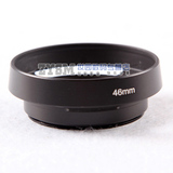 松下Lumix GX1 GF2 GF3 14mm 定焦头专用遮光罩 46MM 金属遮光罩