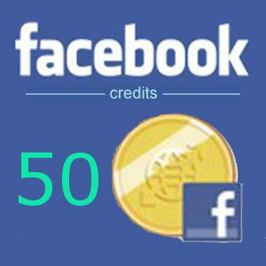 [自动发货]facebook credits card点数充值卡50 FB币影音应用点卡