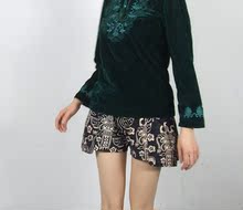park独家定制2012春季款灯芯绒动物图案<span class=H>DI</span><span class=H>OR</span>风 立体剪裁短裤 特价