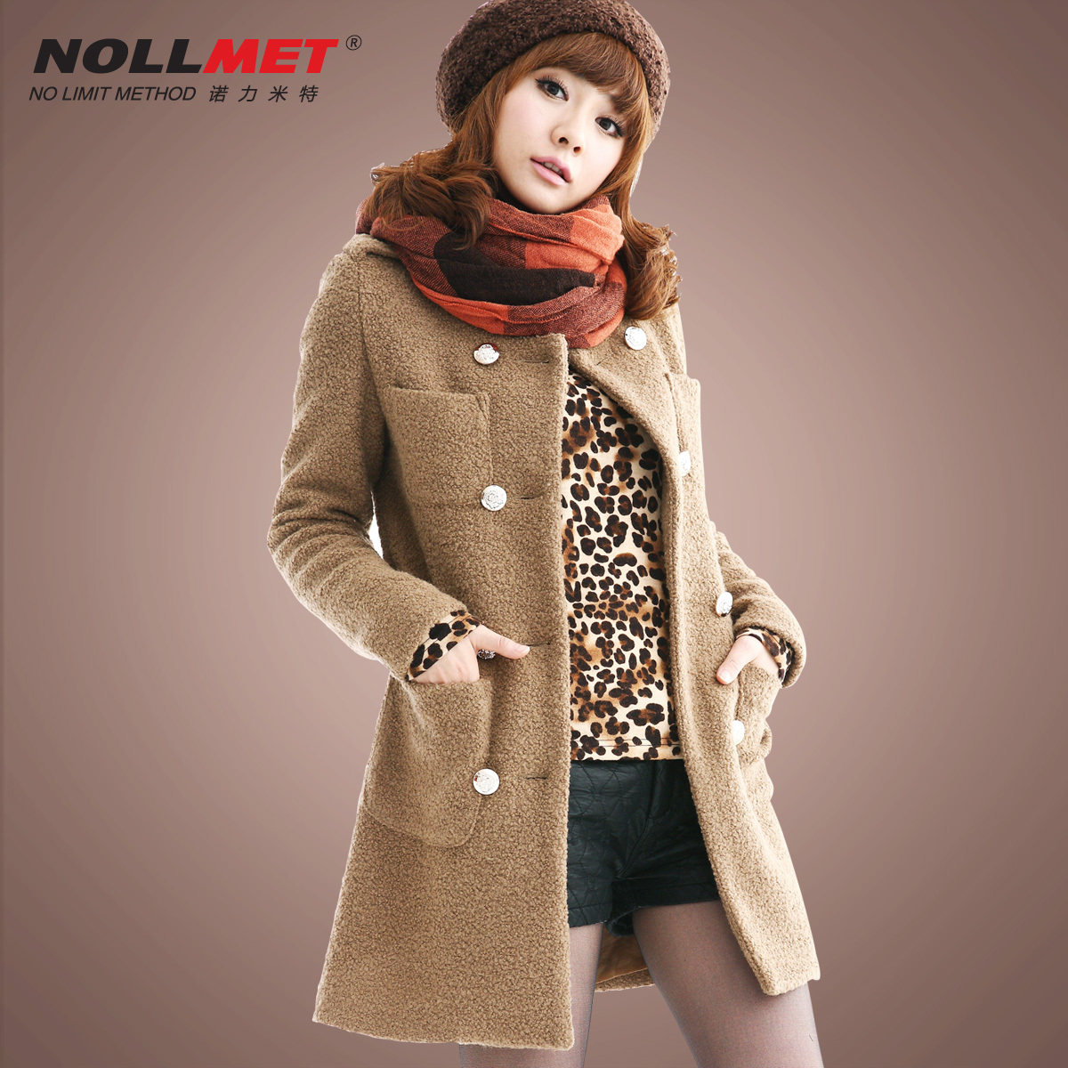 Nuolimite 2013 winter Korean slim spring Barret coat wool jacket coat women N110109