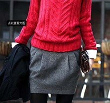 2011女装~秋冬韩版包臀毛呢裙/半身短裙子/时尚花苞裙/亏本大减价