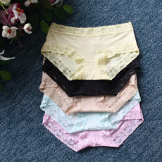 Трусы 5条包邮 comsoft女士内裤 竹纤维蕾丝女三角裤 女大码莫代尔内裤 c1232n027