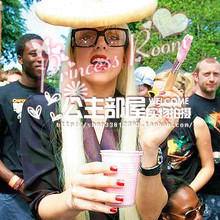 BK01~LADY GAGA同款!买家秀!有史以来用最正点浓郁朋克红