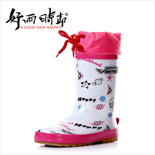 好雨时节卡通儿童<em>雨鞋</em> <em>女孩雨鞋</em>女童雨靴 超可