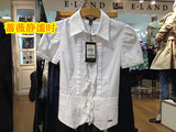 依恋ELAND专柜正品代购2011年白色短袖衬衫EEYW13755O YW137550