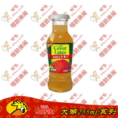 特价促销 上好佳大湖100%纯 原榨苹果汁_255
