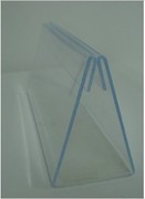 亚克力餐牌价目表透明三角形，展示架深圳价