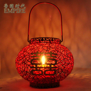  澳家家居/婚庆用品/婚庆灯笼/铁艺烛台灯笼/喜庆装饰烛台/B2501