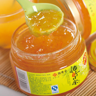  恒寿堂 蜜炼蜂蜜柚子茶 300g 罐装 水果茶 花果茶 冲饮品 果味茶