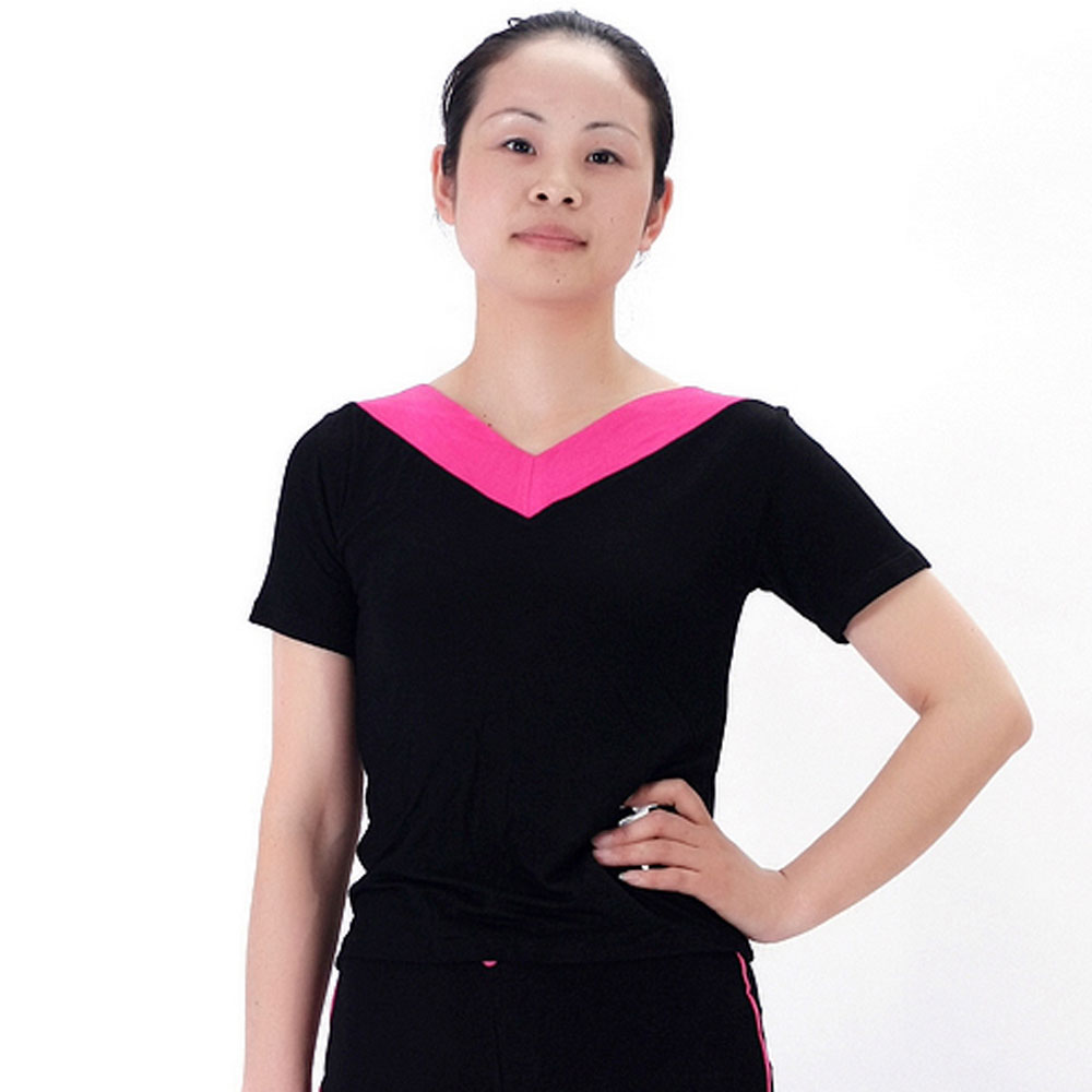 summer Square Dance Apparel new pattern jacket V-neck Short sleeved Dance Costume Uniforms jacket Yoga suitin the Sports/Yoga/Fitness/Fans supplies , Dance/Aerobics/Gymnastics , Latin , Latin Dance Tops category - from Buy2taobao.com to provide professional Taobao agent buy service
