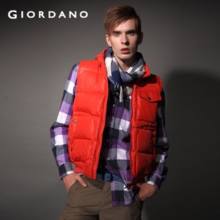2012 Giordano jacket down vest men's sense of fun with tide rib foot 01071569