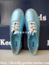 美国keds Champion Canvas Originals亮金系带帆布鞋·3色入