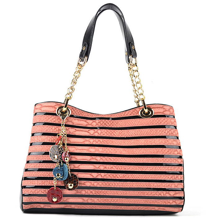 专柜正品<em>哥弟女包</em>经典条纹时尚韩版最新款单肩