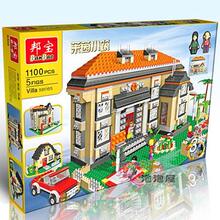 邦宝玩具 小颗粒拼插积木 花园城堡8369莱茵小筑1100pcs 兼容乐高