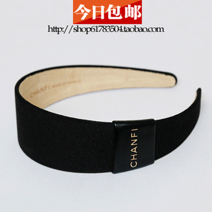  包邮特价 时尚简约黑色布艺 宽边 发箍头箍 韩国进口 头饰发饰