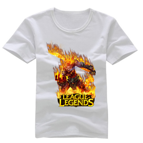 2014韩版男式t恤批发 英雄联盟短袖T恤火猴 动