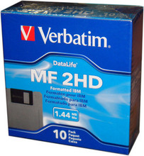 威宝/Verbatim 3.5寸软盘 磁盘十片装 1.44MB MF2HD