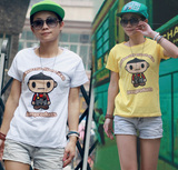 MIX-BAG潮店2012春夏女装 潮牌bros products个性栗子头印花T恤衫
