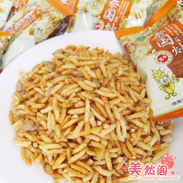 双金冠强烈推荐 休闲零食批发 浏乡泰国炒米（牛肉味）250g  炒米