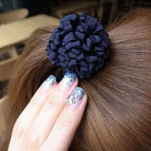  【满六款包邮】韩版新款发圈 时尚发饰 气质层层雪纺碎花发 头饰
