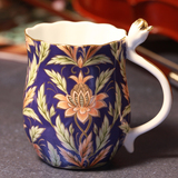 西尚玫瑰 玫瑰夫人 陶瓷印花描金水杯 马克杯 咖啡杯 口杯 茶杯