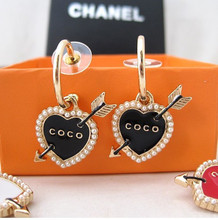 Día de Chanel Primavera Verano de San Valentín de los pequeños el amor fragante regalo de coco de cuentas pendientes de piedra mandril especial