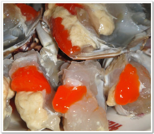  玉环生猛海鲜 红膏呛蟹红膏咸蟹红膏梭子蟹最顶级螃蟹味道万人迷