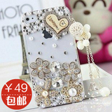 Lovely wooden tassels Apple cellphone sets Apple 4 cellphone shell iphone4 diamond shell 4s protective sleeve