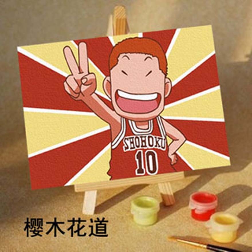 创梦 DIY数字油画10*15diy 油画手绘迷你儿童卡通数字画 樱木花道|ruв категории Домашний быт, декоративная живопись, DIY/цифровой живописи - от Buy2taobao.com для оказания профессиональной услуги покупки агента Taobao