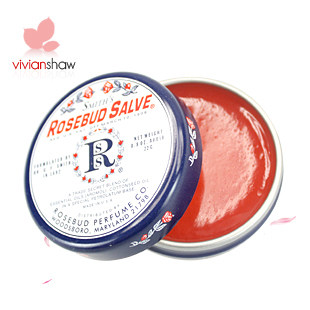 【三件包邮】美国直运正品 Rosebud Salve 玫瑰花蕾膏 护唇润唇膏
