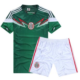 2014世界杯墨西哥主场国家队新款球衣队服小