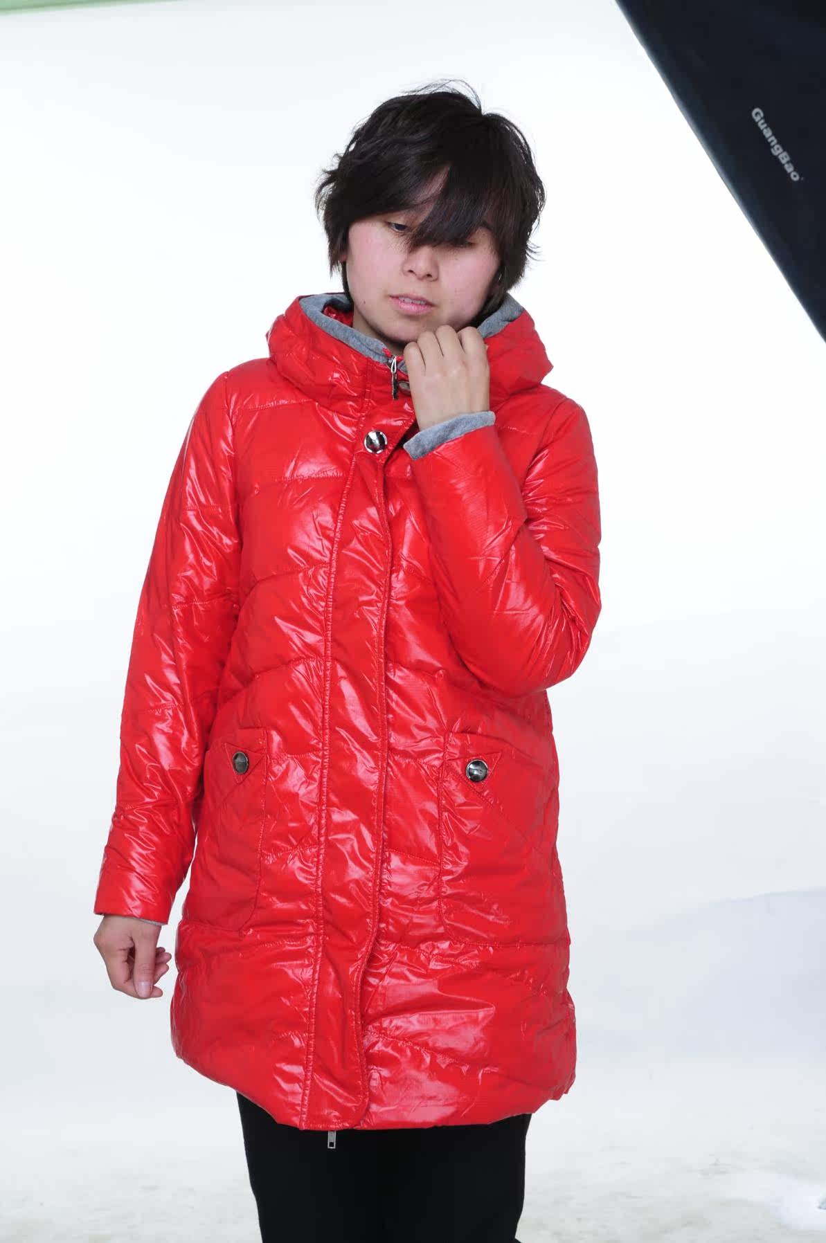 2011秋冬 新款 雁皇 羽绒服女 中长款 YF669包邮