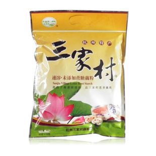  杭州特产 老品牌 速溶无糖藕粉450g 西湖藕粉 莲藕粉纯 无糖食品