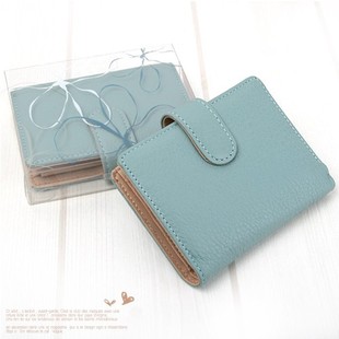  韩国FROMB正品多卡位卡套牛皮信用真皮公交卡包女钱夹/卡片包二折