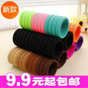 韩版荧光色发圈头绳 糖果色无接缝发绳 日韩发头饰品批发 24根价