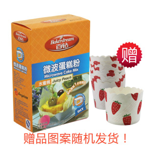  买就送 安琪酵母百钻微波蛋糕粉水蜜桃味200g  蛋糕DIY 烘焙原料