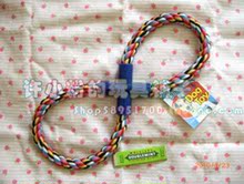 狗狗最爱 纯棉绳结宠物玩具 大号8字拉环 27CM 105G
