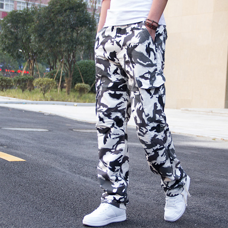 2014春夏男士迷彩裤长裤休闲裤宽松工装裤直