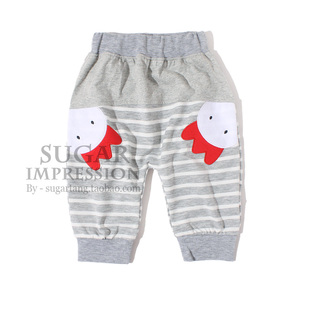  韩国阿路和如童装 儿童初秋大PP中裤男童女童7分裤哈伦裤标全